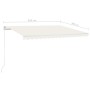 Automatic retractable cream awning 450x300 cm by vidaXL, Awnings - Ref: Foro24-3068927, Price: 364,62 €, Discount: %