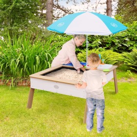 AXI Linda Sand- und Wassertisch mit brauner und weißer Spielzeugküche von AXI, Grundwasserspiegel - Ref: Foro24-441660, Preis...