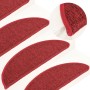 Stair tread mats 15 pcs red 56x17x3 cm by vidaXL, Stair mats - Ref: Foro24-149849, Price: 51,28 €, Discount: %