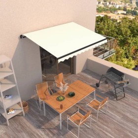 Cream manual retractable awning 350x250 cm by vidaXL, Awnings - Ref: Foro24-3069077, Price: 264,69 €, Discount: %