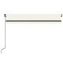 Toldo retráctil manual crema 350x250 cm de vidaXL, Toldos - Ref: Foro24-3069077, Precio: 270,48 €, Descuento: %