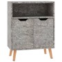 Aparador de madera de ingeniería gris hormigón 60x30x72 cm de vidaXL, Aparadores - Ref: Foro24-326826, Precio: 62,90 €, Descu...