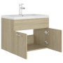 Mueble con lavabo aglomerado roble Sonoma de vidaXL, Tocadores de baño - Ref: Foro24-3071273, Precio: 173,36 €, Descuento: %