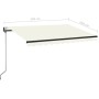 Toldo retráctil automático crema 350x250 cm de vidaXL, Toldos - Ref: Foro24-3069087, Precio: 410,42 €, Descuento: %