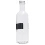 Botellas de vidrio con tapón de rosca 12 uds cuadradas 250 ml de vidaXL, Botellas de agua - Ref: Foro24-150707, Precio: 22,34...