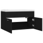 Black engineered wood cabinet with sink by vidaXL, bathroom vanities - Ref: Foro24-3070830, Price: 180,80 €, Discount: %