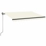 Manuell ausfahrbare Markise mit cremefarbener LED 350x250 cm von vidaXL, Markisen - Ref: Foro24-3069082, Preis: 422,33 €, Rab...