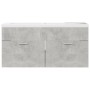 Mueble con lavabo madera de ingeniería gris hormigón de vidaXL, Tocadores de baño - Ref: Foro24-3070851, Precio: 266,24 €, De...