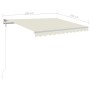 Toldo retráctil automático crema 300x250 cm de vidaXL, Toldos - Ref: Foro24-3068867, Precio: 415,42 €, Descuento: %