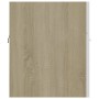 White engineered wood and Sonoma oak vanity unit with sink by vidaXL, bathroom vanities - Ref: Foro24-3070816, Price: 103,06 ...