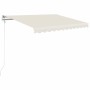 Toldo retráctil manual crema 350x250 cm de vidaXL, Toldos - Ref: Foro24-3068877, Precio: 412,07 €, Descuento: %