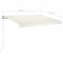 Toldo retráctil manual crema 350x250 cm de vidaXL, Toldos - Ref: Foro24-3068877, Precio: 412,07 €, Descuento: %