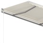 Cream automatic retractable awning 350x250 cm by vidaXL, Awnings - Ref: Foro24-3068887, Price: 373,62 €, Discount: %