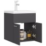 Mueble con lavabo madera de ingeniería gris de vidaXL, Tocadores de baño - Ref: Foro24-3071263, Precio: 149,98 €, Descuento: %