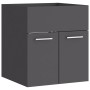 Gray engineered wood cabinet with sink by vidaXL, bathroom vanities - Ref: Foro24-3071263, Price: 149,98 €, Discount: %