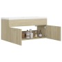 Mueble con lavabo madera de ingeniería roble Sonoma de vidaXL, Tocadores de baño - Ref: Foro24-3070850, Precio: 263,27 €, Des...