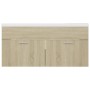 Mueble con lavabo madera de ingeniería roble Sonoma de vidaXL, Tocadores de baño - Ref: Foro24-3070850, Precio: 263,27 €, Des...