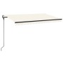 Toldo automático con LED y sensor de viento crema 450x300 cm de vidaXL, Toldos - Ref: Foro24-3069132, Precio: 491,10 €, Descu...