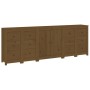 Massiver Kiefernholz-Sideboard in Honigbraun 230 x 35 x 80 cm von vidaXL, Sideboards - Ref: Foro24-3114087, Preis: 354,57 €, ...