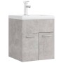 Mueble con lavabo aglomerado gris hormigón de vidaXL, Tocadores de baño - Ref: Foro24-3071265, Precio: 145,04 €, Descuento: %