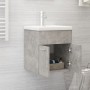 Mueble con lavabo aglomerado gris hormigón de vidaXL, Tocadores de baño - Ref: Foro24-3071265, Precio: 145,04 €, Descuento: %