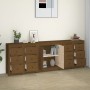 Massiver Kiefernholz-Sideboard in Honigbraun 230 x 35 x 80 cm von vidaXL, Sideboards - Ref: Foro24-3114087, Preis: 354,57 €, ...