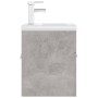 Mueble con lavabo aglomerado gris hormigón de vidaXL, Tocadores de baño - Ref: Foro24-3071265, Precio: 145,04 €, Descuento: %