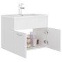 Mueble con lavabo madera de ingeniería blanco de vidaXL, Tocadores de baño - Ref: Foro24-3071270, Precio: 191,19 €, Descuento: %