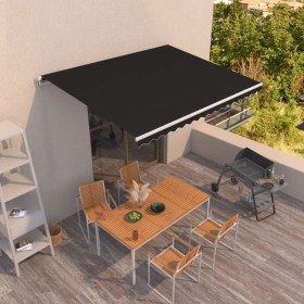 Anthracite gray manual retractable awning 400x350 cm by vidaXL, Awnings - Ref: Foro24-3068979, Price: 339,11 €, Discount: %