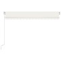 Toldo manual retráctil con LED color crema 400x350 cm de vidaXL, Toldos - Ref: Foro24-3068982, Precio: 371,06 €, Descuento: %