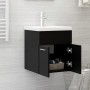 Furniture with black engineered wood sink by vidaXL, bathroom vanities - Ref: Foro24-3071262, Price: 149,98 €, Discount: %