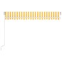 Yellow and white retractable manual awning 450x350 cm by vidaXL, Awnings - Ref: Foro24-3068998, Price: 380,99 €, Discount: %