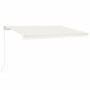 Toldo manual retráctil crema 450x350 cm de vidaXL, Toldos - Ref: Foro24-3068997, Precio: 388,77 €, Descuento: %