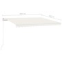 Cream manual retractable awning 450x350 cm by vidaXL, Awnings - Ref: Foro24-3068997, Price: 379,99 €, Discount: %