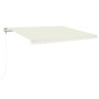 Cream automatic retractable awning 400x350 cm by vidaXL, Awnings - Ref: Foro24-3068987, Price: 510,45 €, Discount: %