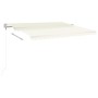 Cream automatic retractable awning 400x350 cm by vidaXL, Awnings - Ref: Foro24-3068987, Price: 510,45 €, Discount: %