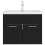 Cabinet with glossy black chipboard sink by vidaXL, bathroom vanities - Ref: Foro24-3071271, Price: 192,61 €, Discount: %