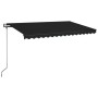 Automatic retractable anthracite gray awning 450x350 cm by vidaXL, Awnings - Ref: Foro24-3069209, Price: 511,50 €, Discount: %