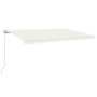 Manual retractable cream awning 500x350 cm by vidaXL, Awnings - Ref: Foro24-3069017, Price: 429,20 €, Discount: %