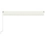 Manual retractable cream awning 500x350 cm by vidaXL, Awnings - Ref: Foro24-3069017, Price: 429,20 €, Discount: %