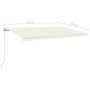 Manual retractable cream awning 500x350 cm by vidaXL, Awnings - Ref: Foro24-3069017, Price: 429,20 €, Discount: %