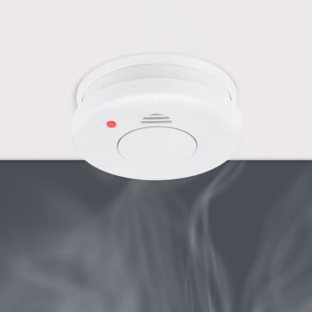 Smartwares Set of 4 white smoke detectors 10x10x3.5 cm by Smartwares, Smoke and carbon monoxide detectors - Ref: Foro24-43682...