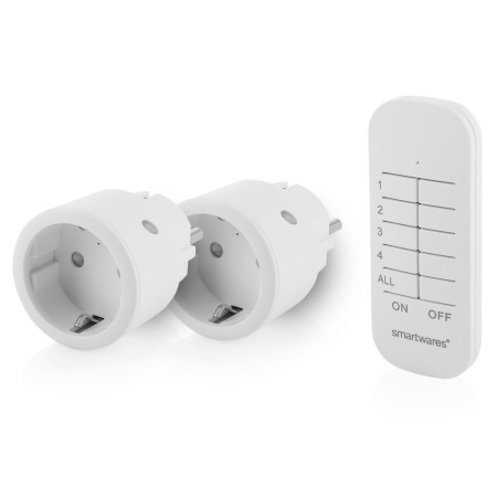 Smartwares Set de interruptores inalámbricos blancos 6x5x5 cm de Smartwares, Interruptores de luz - Ref: Foro24-436834, Preci...