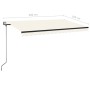 Cream automatic retractable awning 400x350 cm by vidaXL, Awnings - Ref: Foro24-3069187, Price: 444,45 €, Discount: %