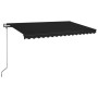 Toldo automático LED sensor de viento gris antracita 450x350 cm de vidaXL, Toldos - Ref: Foro24-3069214, Precio: 599,42 €, De...