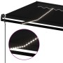 Toldo automático LED sensor de viento gris antracita 450x350 cm de vidaXL, Toldos - Ref: Foro24-3069214, Precio: 599,42 €, De...