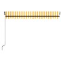 Automatic awning LED wind sensor yellow white 450x350cm by vidaXL, Awnings - Ref: Foro24-3069213, Price: 636,39 €, Discount: %