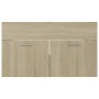 Mueble con lavabo madera de ingeniería roble Sonoma de vidaXL, Tocadores de baño - Ref: Foro24-3070832, Precio: 190,36 €, Des...