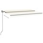 Toldo automático con LED sensor de viento crema 450x350 cm de vidaXL, Toldos - Ref: Foro24-3069212, Precio: 635,86 €, Descuen...