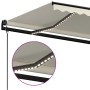 Toldo automático con LED sensor de viento crema 450x350 cm de vidaXL, Toldos - Ref: Foro24-3069212, Precio: 635,86 €, Descuen...